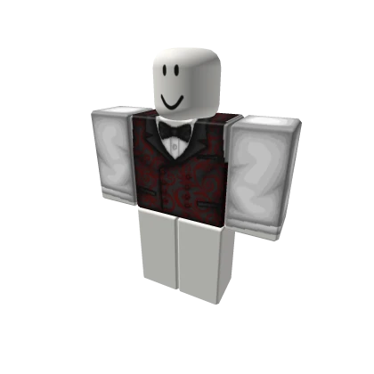 Victorian Black and Red Vest