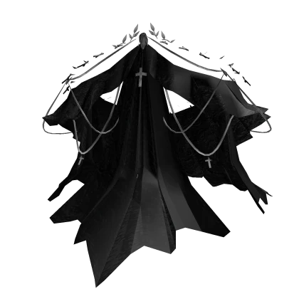 Black Silver Ornate Royal Dress