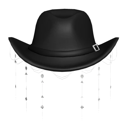 Cowboy Hat With Crystals Black
