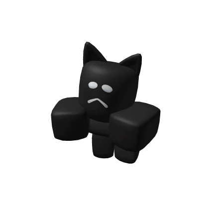 Classic Cat Plush Shoulder Pal - Black (Left)