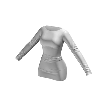 ☆ White Long Sleeve Mini Dress