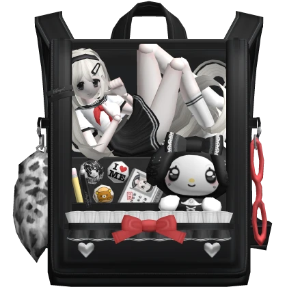 ʚ cute doll randoseru anime bjd backpack black 3.0