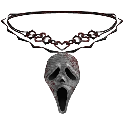 Bloody Screaming Ghost Necklace 3.0