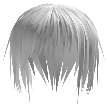 Vkei/punk White Emo Anime Hairstyle