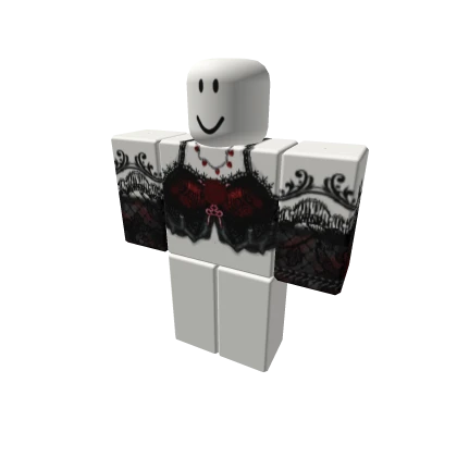 Red Vampire blood goth vamp black lace - gi