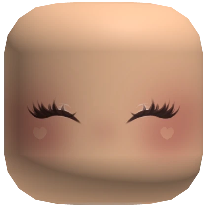 Heart Kawaii Face (White)