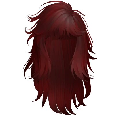 Red Emo Long Spikey Vamp Hair