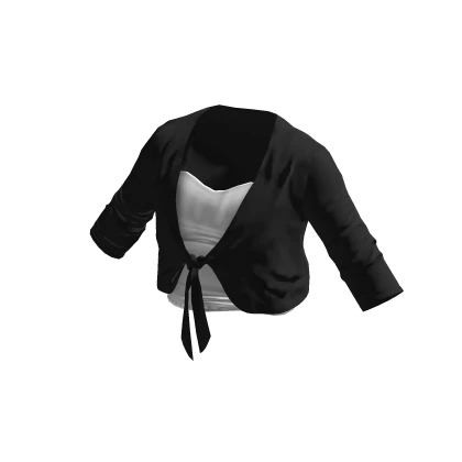 💗Y2K VINTAGE CARDIGAN_BLACK