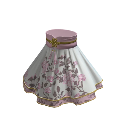 Chinese New Year Cheongsam Qipao Skirt - White