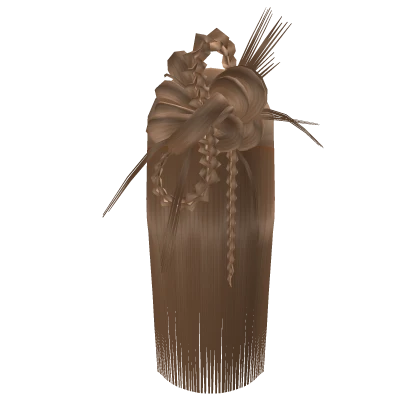 Braided Spiky Half Updo [Blonde]