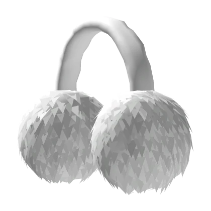 Fluffy White Earmuffs