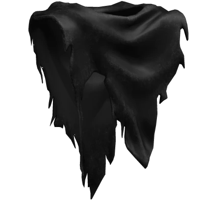 Warrior's Black Torn Scarf Cloak