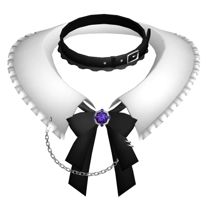 Emo Gothic Ruffled Collar w/ Choker