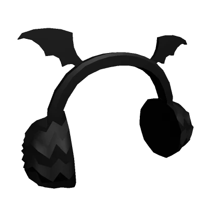 Black Bat Wing Earmuffs