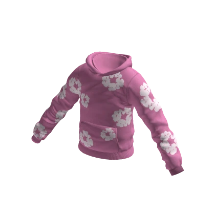Pink denim tears hoodie 