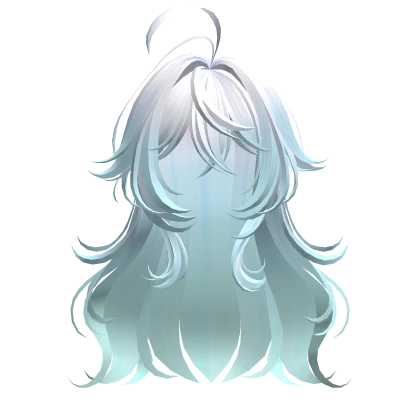 Blue Ombre Cute Anime Girl Hair