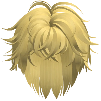 Unkept Messy Anime Hair Light Yellow