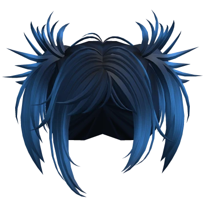 Punk Rockstar Girl Singer Pigtails (Blue)