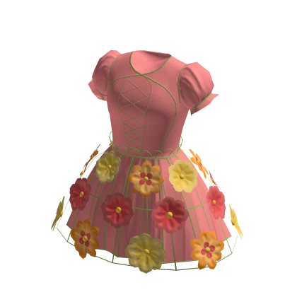 Pink Springtime Blossom Bunny dress