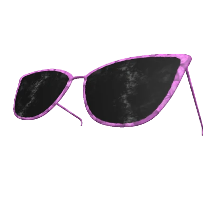 Pink Spotty Aesthetic Glasses on Head