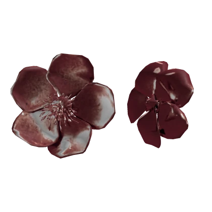 Grand Couture Rose Gold Flower Earrings