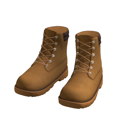 Boots Brown Winter Work Heel Military Leather Y2K