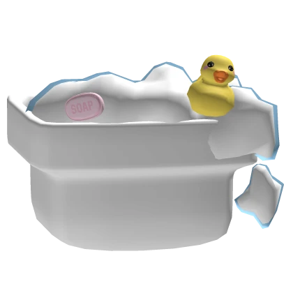♡ Bathtub with bubbly foam with rubber duck ♡
