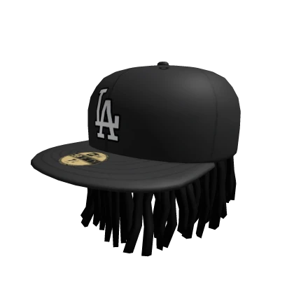 Backwards LA Fitted Hat with Dreads