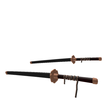 Dual Black Katanas