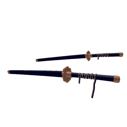 Dual Blue Katanas