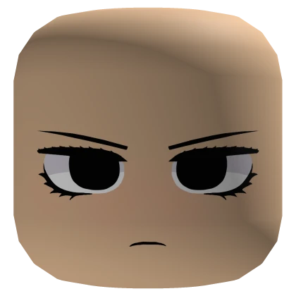 Angry Flustered Lashes Face - Light
