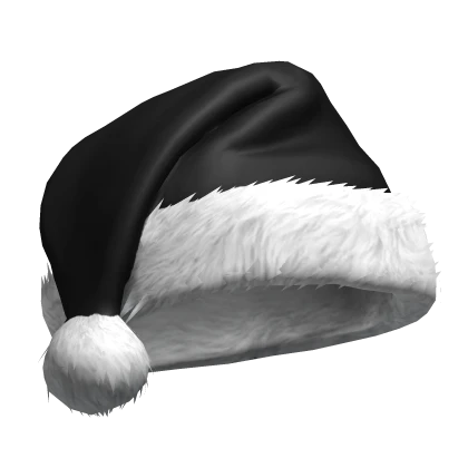 Comfy Black Christmas Santa Hat