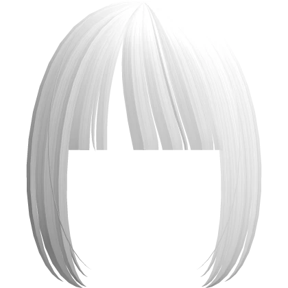 kawaii emo hime anime bangs in white