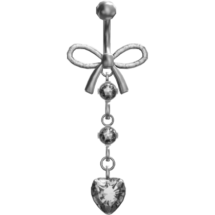 Heart Chain Belly Piercing
