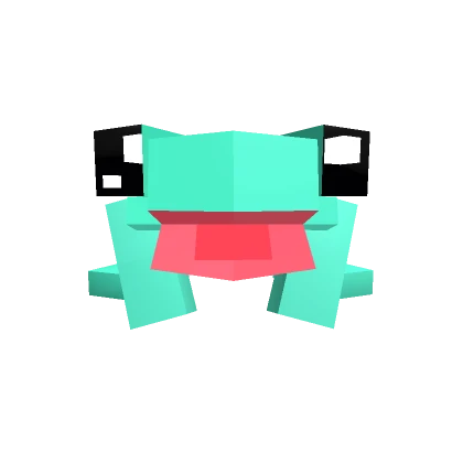 Retro Blue Froggy Pet (Head)