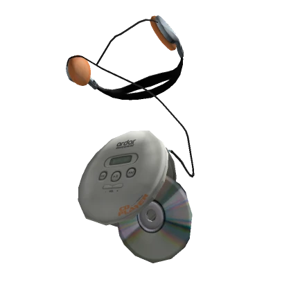 ardor* - 2000's CD player + headphones (eggshell)