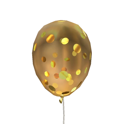 Gold Confetti Balloon