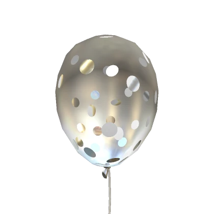 Silver Confetti Balloon