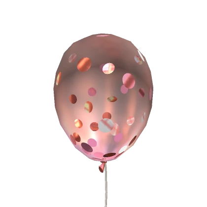 Rose Gold Confetti Balloon