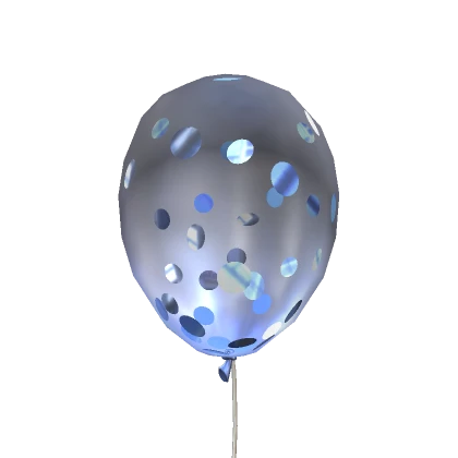 Blue Confetti Balloon