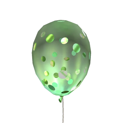 Green Confetti Balloon