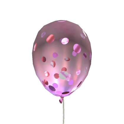 Pink Confetti Balloon