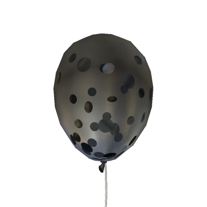 Black Confetti Balloon