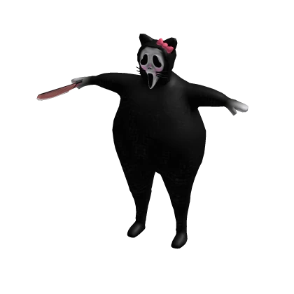 Fat Ghost Face w/ Knife