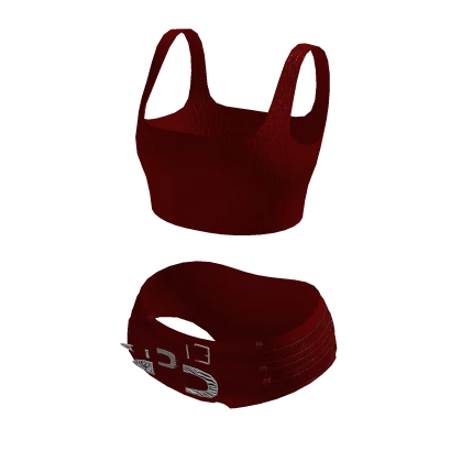 ♡ Kpop Red Crocodile Fit