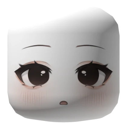 ♡ black kawaii absent doll eyes face