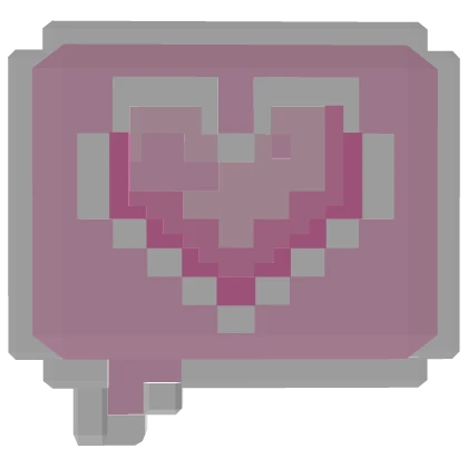 Panel Heart Pixel Pink