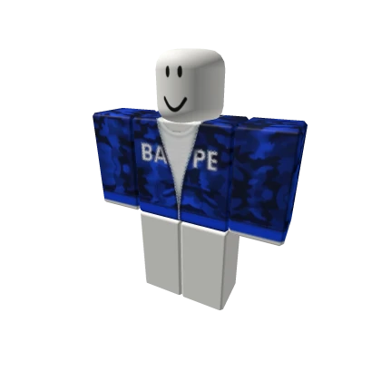 BAPE CAMO Hoodie (Black n Blue)