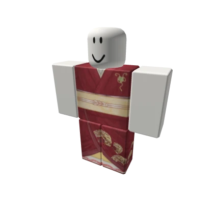 Elegant Red Hikizuri kimono [B]