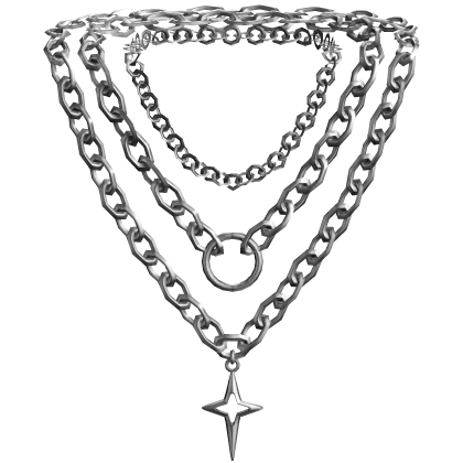 Silver Chain Y2K Star Layered Necklace 1.0